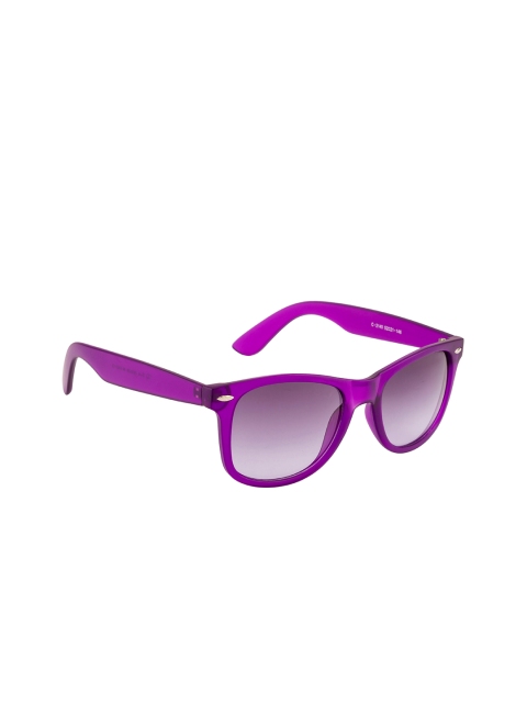 

Ted Smith Unisex Purple Lens & Purple Wayfarer Sunglasses with UV Protected Lens