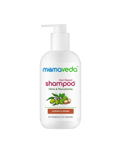 

Mamaveda Olive & Macadamia Hair Repair Shampoo 250 ml, White