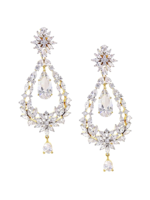 

Tistabene White Contemporary Drop Earrings