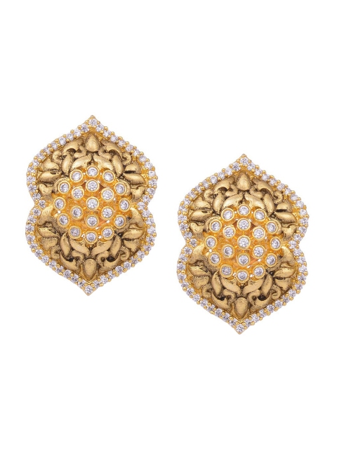 

Tistabene Gold-Plated & White Floral Studs