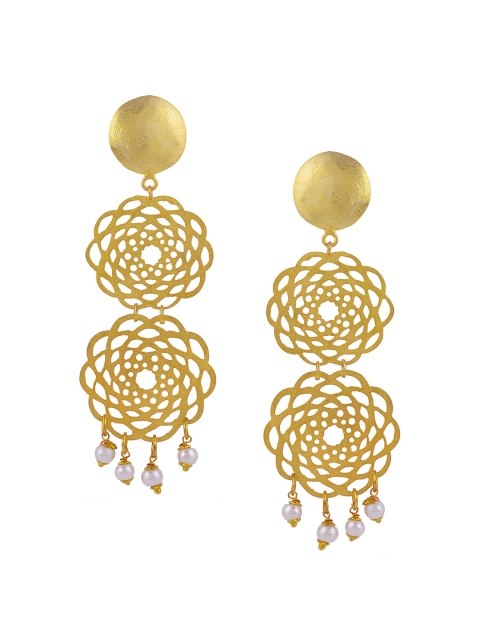 

Tistabene Gold-Toned Contemporary Drop Earrings