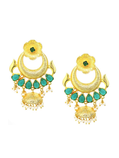 

Tistabene Green Contemporary Chandbalis Earrings