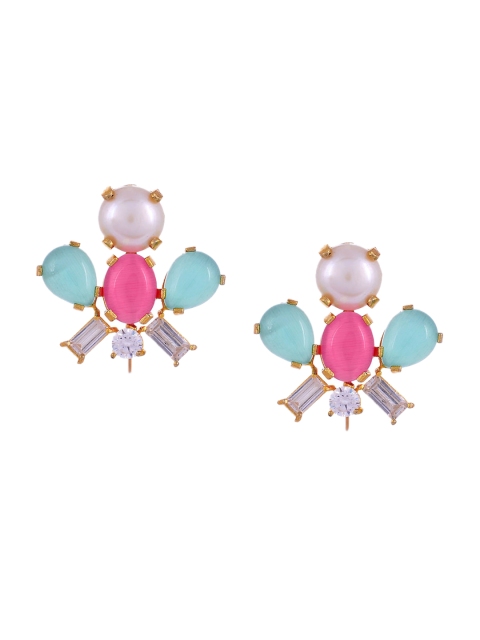 

Tistabene Multicoloured Contemporary Studs Earrings, Multi