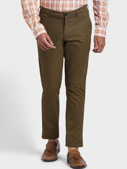 

ColorPlus Men Brown Solid Regular Fit Chinos