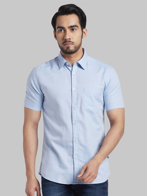 

Parx Men Blue Slim Fit Casual Shirt
