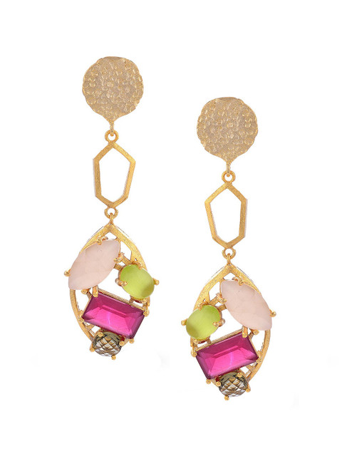 

Tistabene Pink Contemporary Drop Earrings