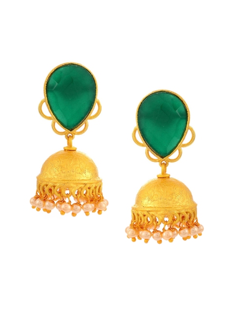 

Tistabene Gold-Toned Contemporary Jhumkas Earrings