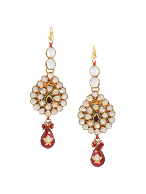 

Tistabene Red Contemporary Drop Earrings