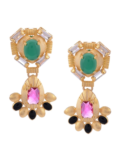 

Tistabene Green Contemporary Drop Earrings