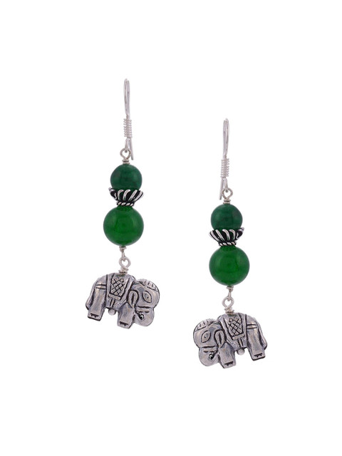 

Tistabene Green Contemporary Drop Earrings