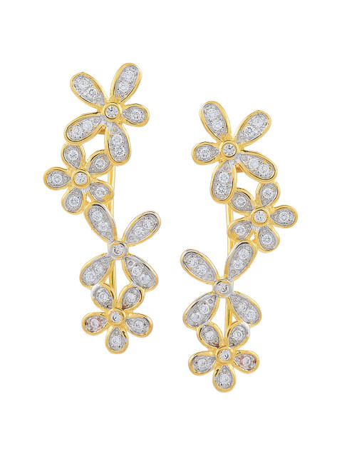 

Tistabene White Contemporary Ear Cuff Earrings