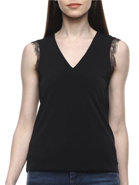 

Ted Baker Black Solid Sleeveless Top