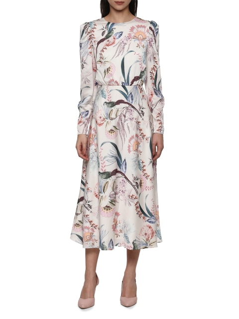 

Ted Baker Cream-Coloured Floral Print Maxi Top