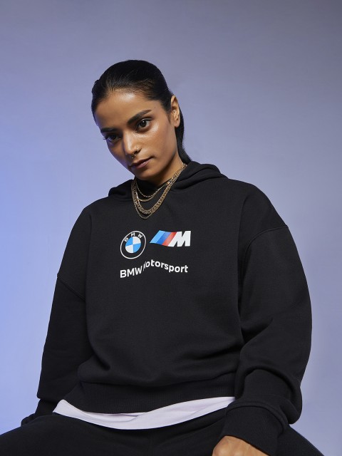

PUMA Women Black BMW Motorsport Essentials Logo Hoodie