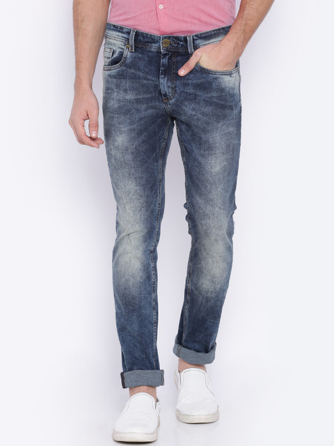 

Basics Men Blue Regular Fit Stretchable Jeans