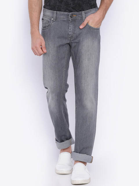 

Basics Men Grey Slim Fit Stretchable Jeans
