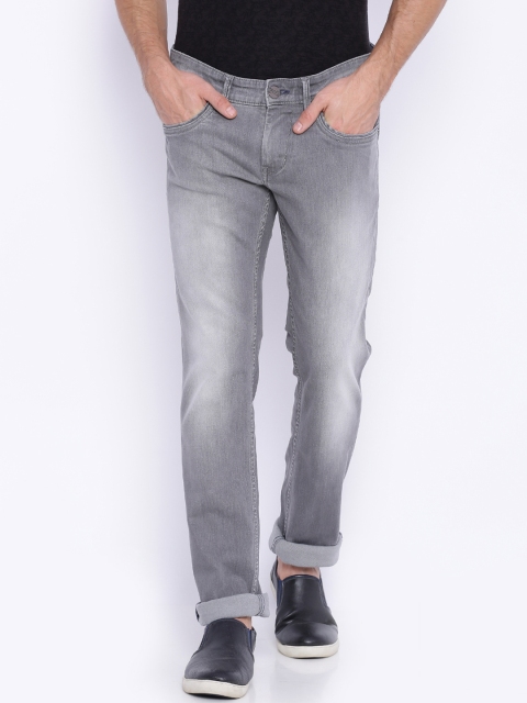 

Basics Men Grey Stretchable Jeans