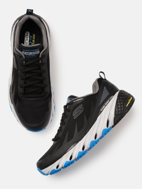 

Skechers Men Black Solid Sneakers