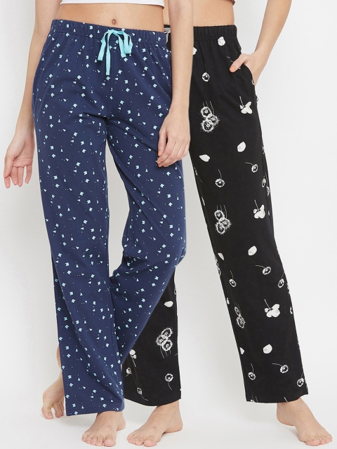 

Clovia Women Pack Of 2 Assorted Cotton Lounge Pants