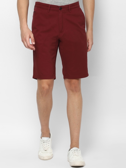 

Allen Solly Men Maroon Slim Fit Shorts
