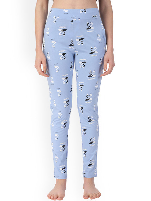 

PROTEENS Women Blue Printed Lounge Pant