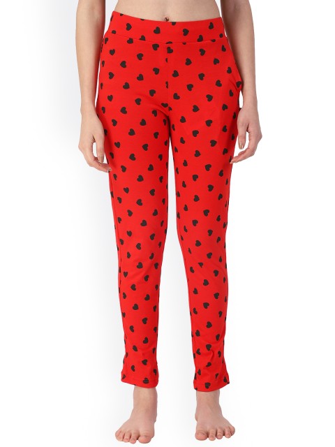 

PROTEENS Women Red Printed Lounge Pant