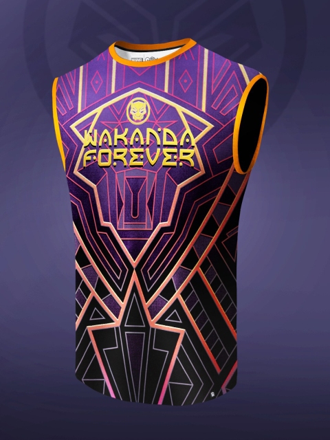 

The Souled Store Men Printed Gym Innerwear Vest, Purple