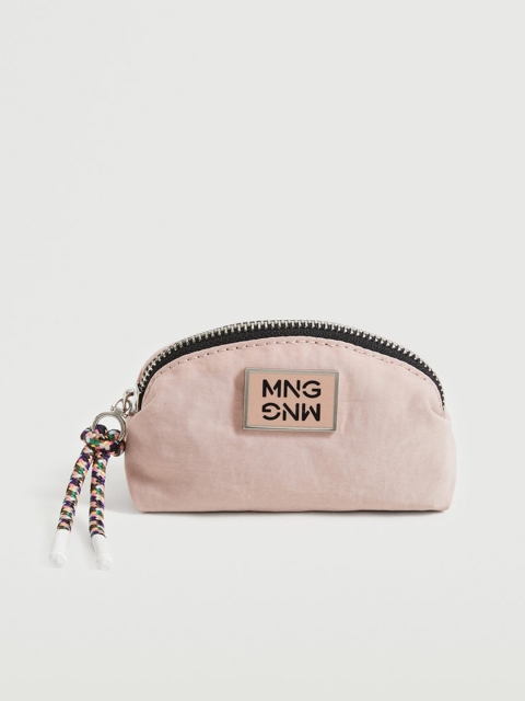 

MANGO Women Dusty Pink Solid Travel Pouch