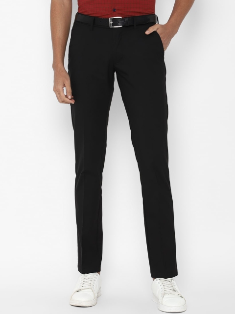 

Allen Solly Men Black Slim Fit Trousers