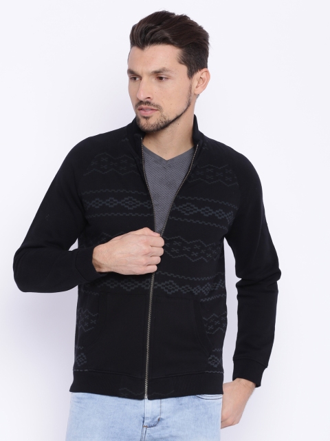 

Basics Black Printed Jacket
