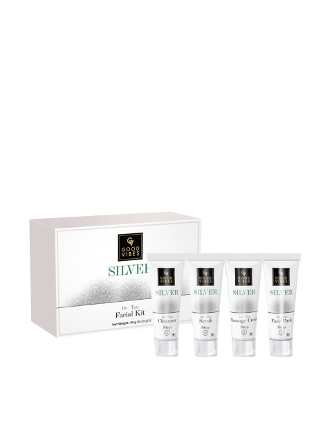 

Good Vibes Silver De-Tan Facial Kit - 40 g, White