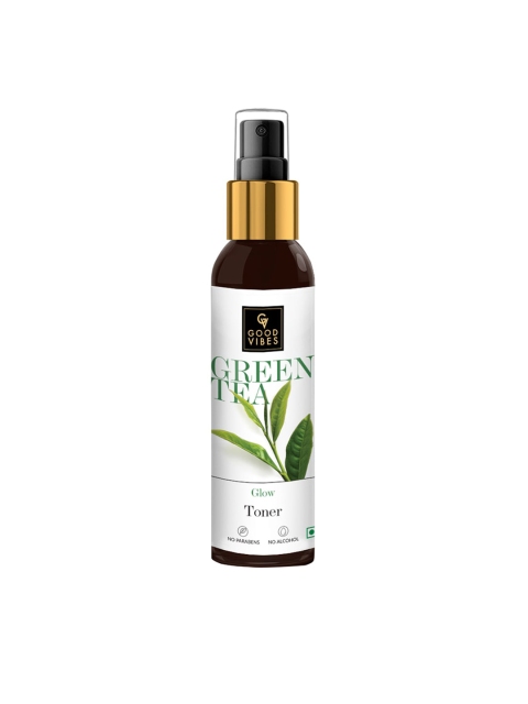 

Good Vibes Green Tea Glow Toner 120 Ml, Transparent