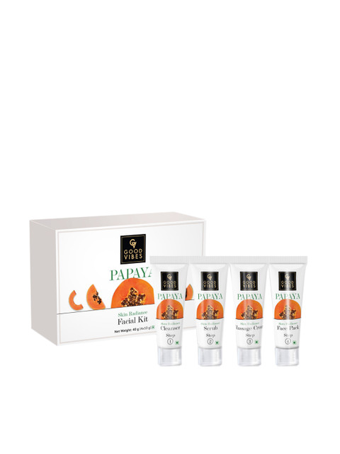 

Good Vibes Papaya Skin Radiance Facial Kit - 40 g, White