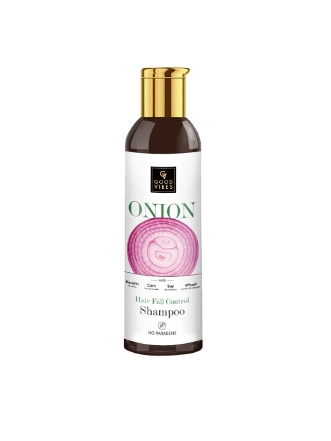 

Good Vibes Onion Hairfall Control Shampoo 200 ml, Transparent