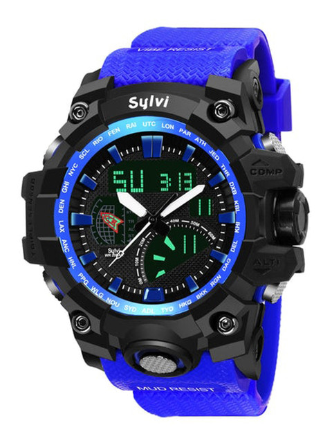 

Sylvi Men Black Dial & Straps Analogue and Digital Watch SF65AD009143