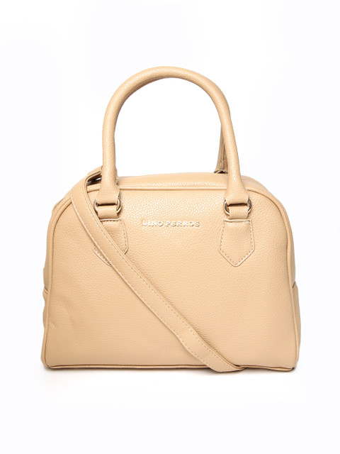

Lino Perros Beige Handbag with Detachable Sling Strap