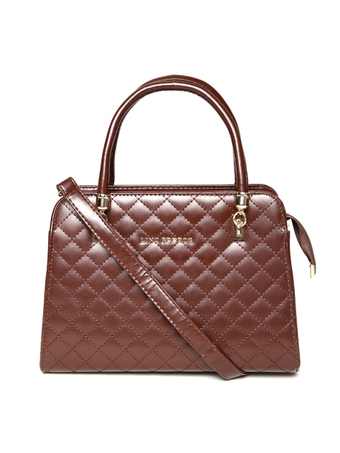 

Lino Perros Brown Quilted Handbag with Sling Strap