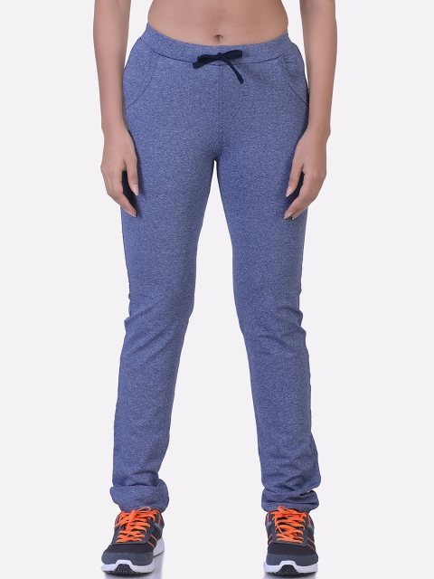 

LAASA SPORTS Women Blue Training & Gym Athleisure Track Pant with Pockets