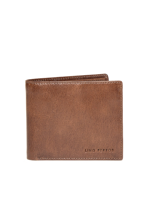 

Lino Perros Men Brown Genuine Leather Wallet