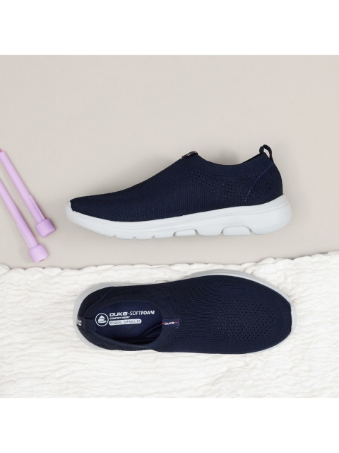 

Duke Men Navy Blue Textile Running Shoes