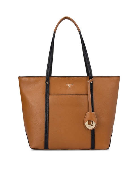 

Da Milano Brown Leather Structured Shoulder Bag