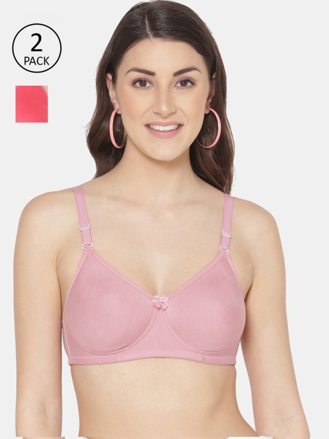 

Tweens Pack Of 2 Pink & Coral Bra