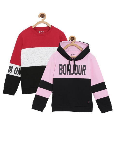 

3PIN Girls Pink Colourblocked Sweatshirt
