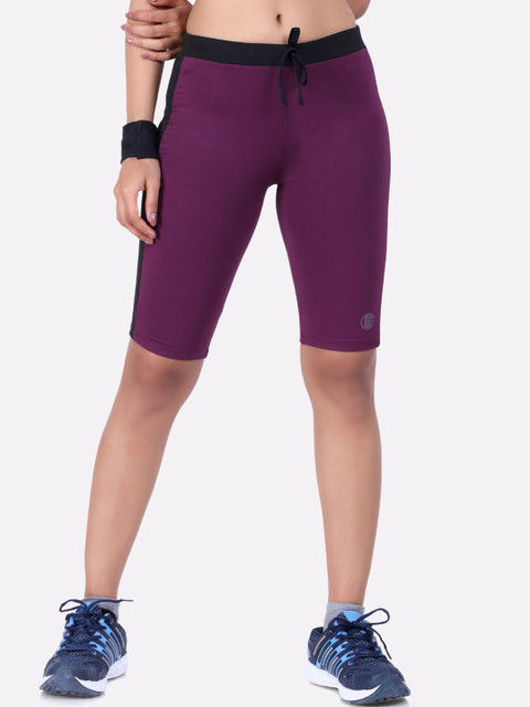 

LAASA SPORTS Women Purple Training or Gym Sports Shorts