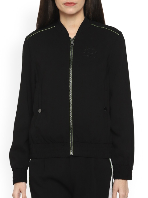 

Karl Lagerfeld Women Black Longline Sporty Jacket