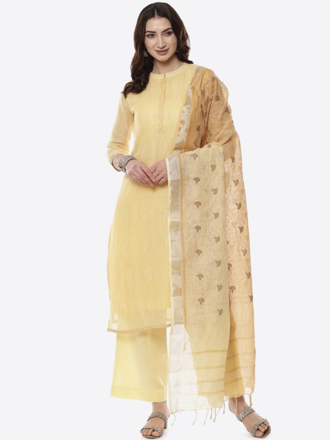 

Biba Beige Printed Linen Unstitched Dress Material
