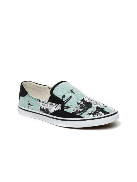 

Puma Women Green & Black Printed Match Flouri IDP Slip-On Sneakers