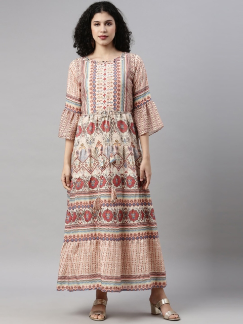

GOLDSTROMS Women Multicoloured Geometric Printed Anarkali Kurta, Multi