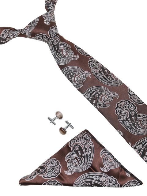 

ELLIS Men Brown & White Accessory Gift Set
