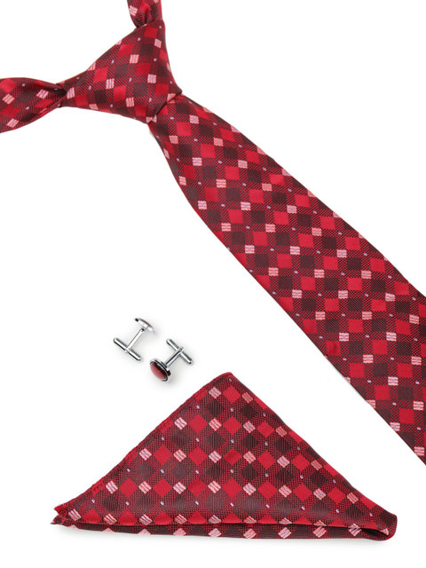 

ELLIS Men Red Printed Accessory Gift Set